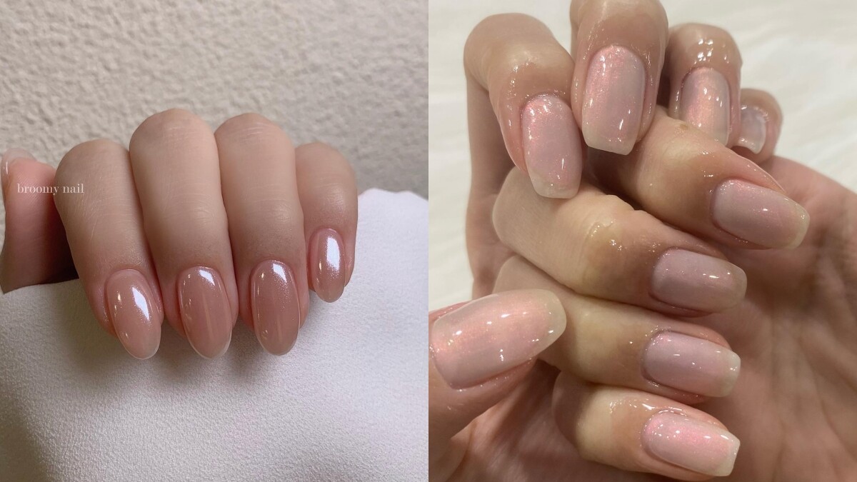 2024韓系美甲趨勢「Shimmer Pale」，細閃微光低調優雅！不挑人、不挑場合