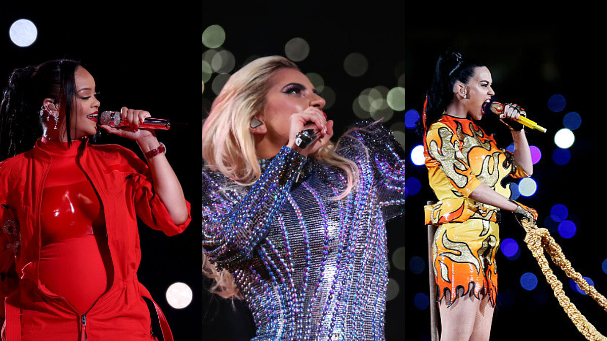 巨星的終極舞台！這10場超級盃中場秀你絕對不能錯過：Lady Gaga從天而降、蕾哈娜挺孕肚開唱