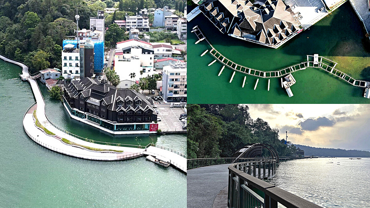 日月潭最美自行車道再＋1！「伊達邵水上自行車道」開通，結合在地意象，能一路騎到九蛙觀景平台