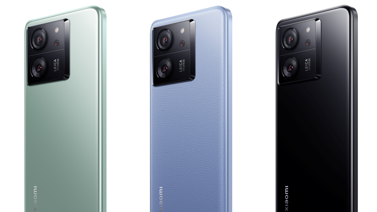 Xiaomi 13T系列手機，有雪山藍、原野綠、黑色可選擇