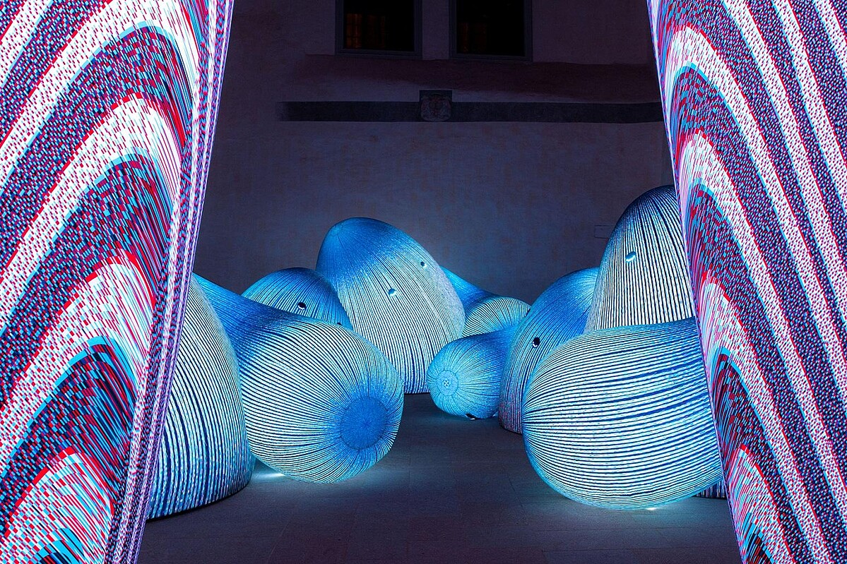 誠品生活新店│原展經典角色「沉睡山靈」，造型圓潤可愛吸睛。