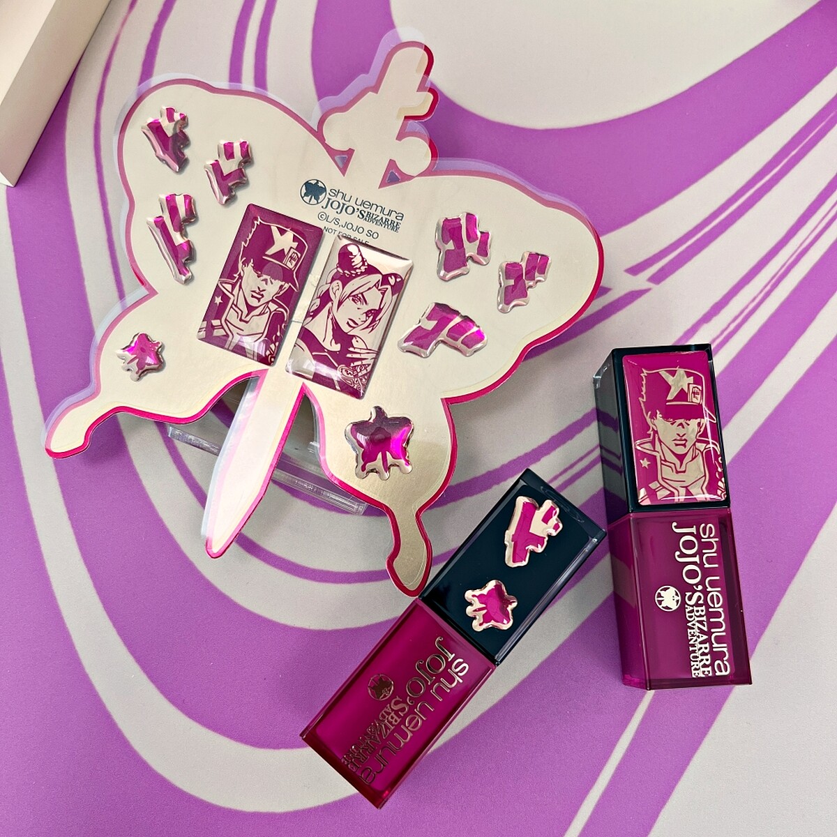 shu uemura植村秀X JOJO的奇妙冒險限量聯名彩妝周邊- JOJO無色限唇彩貼紙