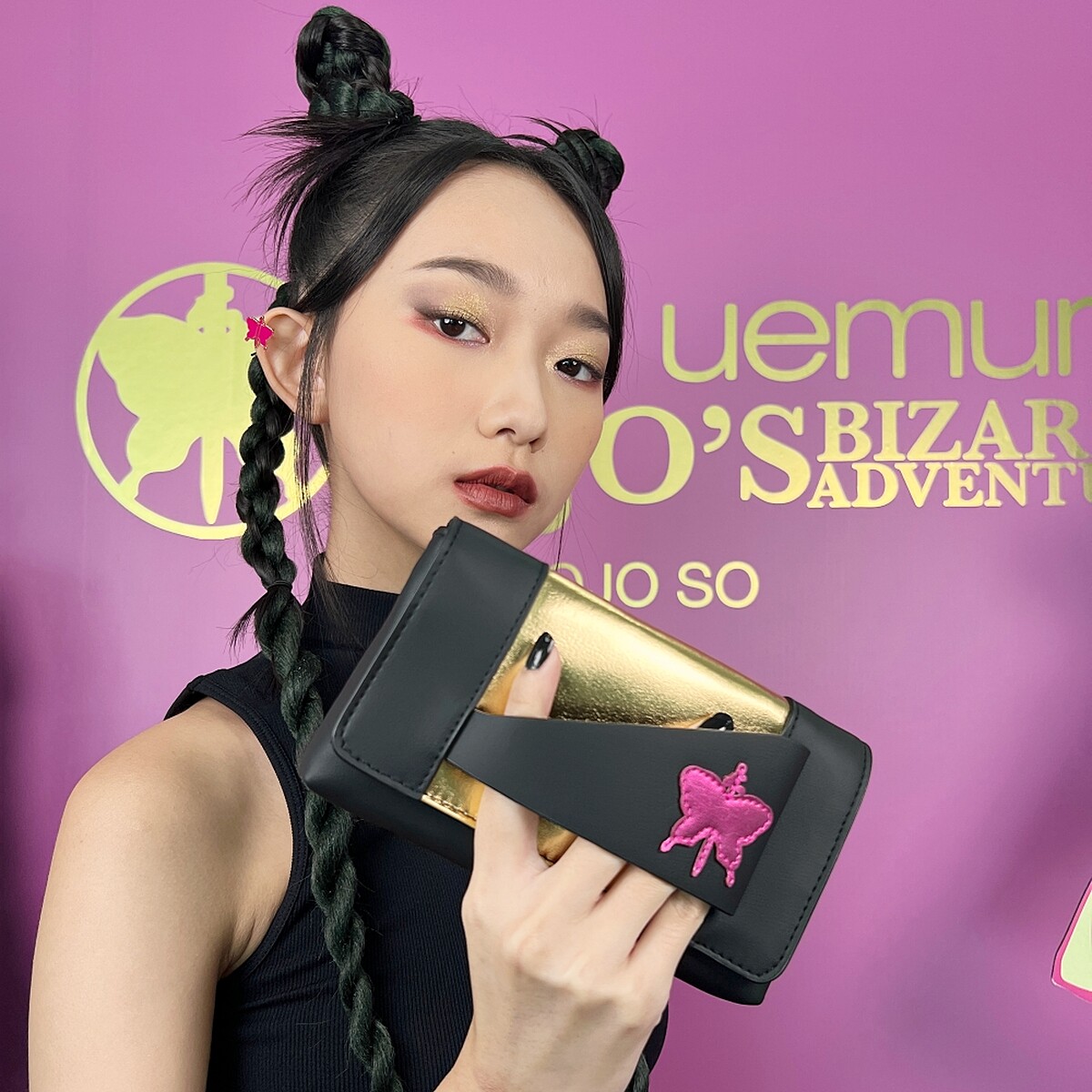 shu uemura植村秀X JOJO的奇妙冒險限量聯名彩妝周邊- JOJO聯名手拿包