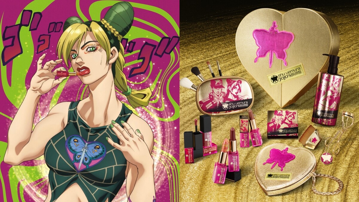 植村秀2023聖誕彩妝驚喜與JOJO的奇妙冒險聯名！愛心眼影包、獨創唇膏必收 