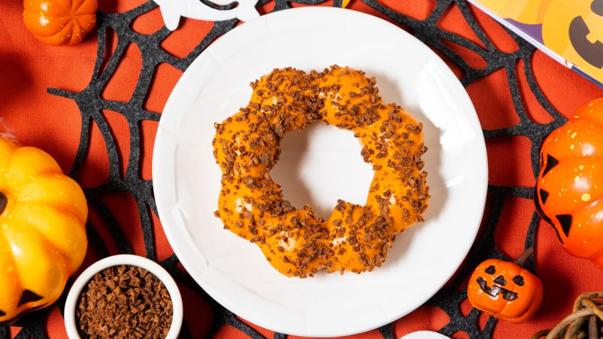 Mister Donut萬聖節甜甜圈南瓜脆脆波堤。