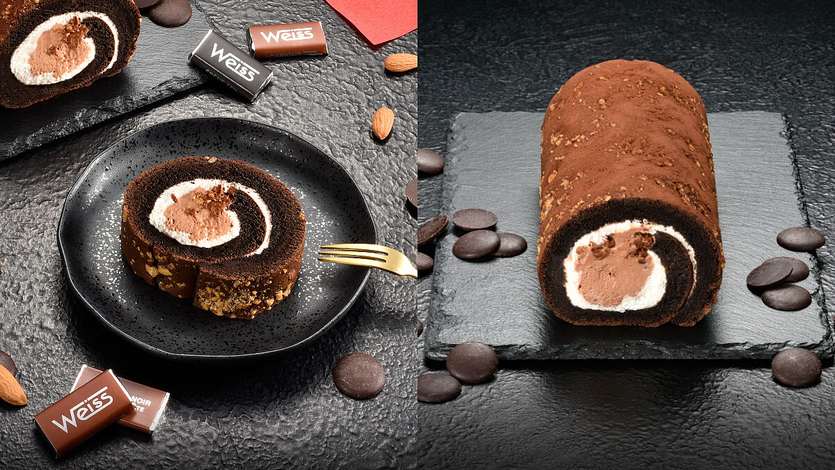 甜點控必吃!亞尼克再度攜手巧克力界LV,Weiss「榛果厚巧克力生乳捲」濃郁滋味化在舌尖
