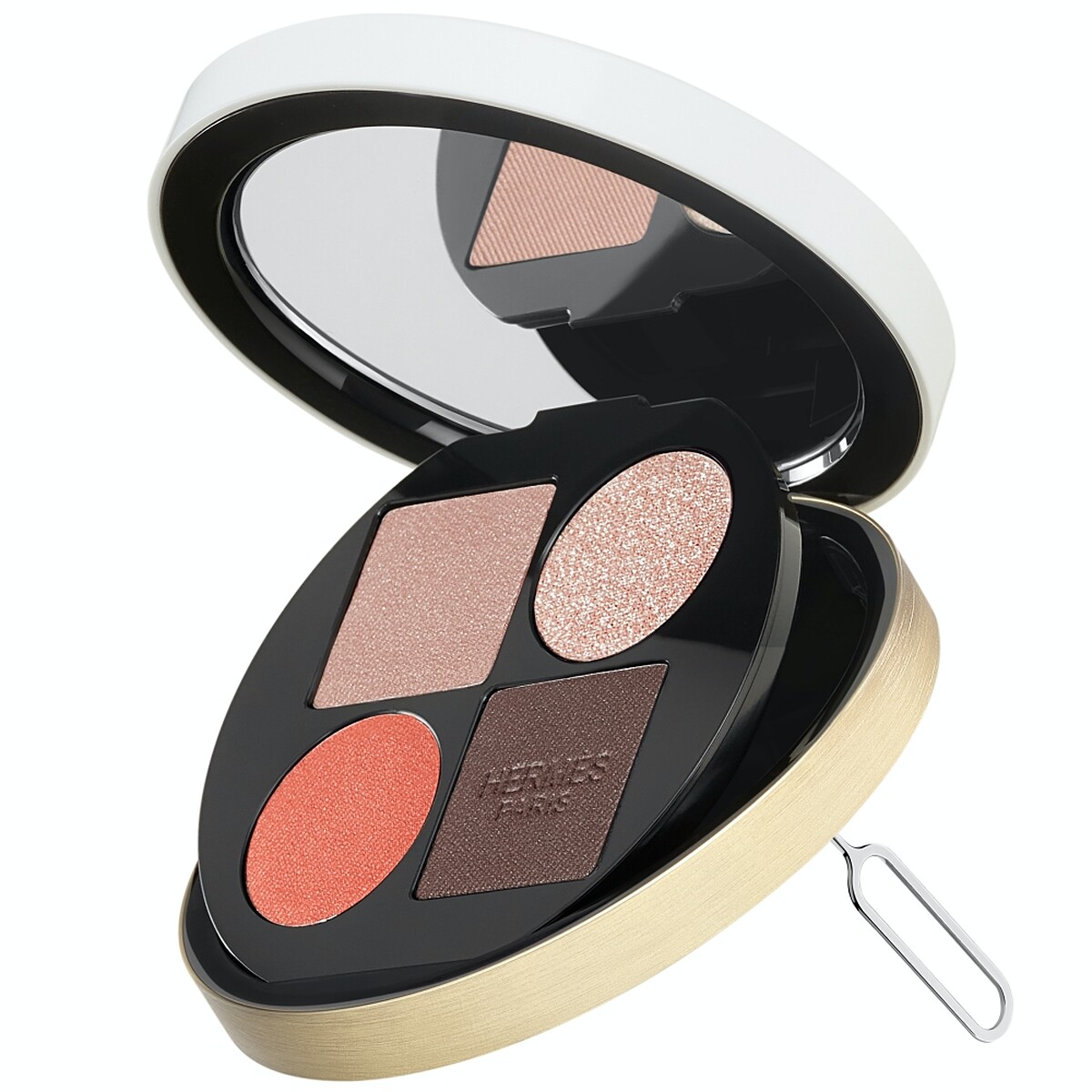 Le Regard Hermès愛馬仕眼妝系列眼影採用可替換蕊心設計。替換蕊心(共6款)NT2,050