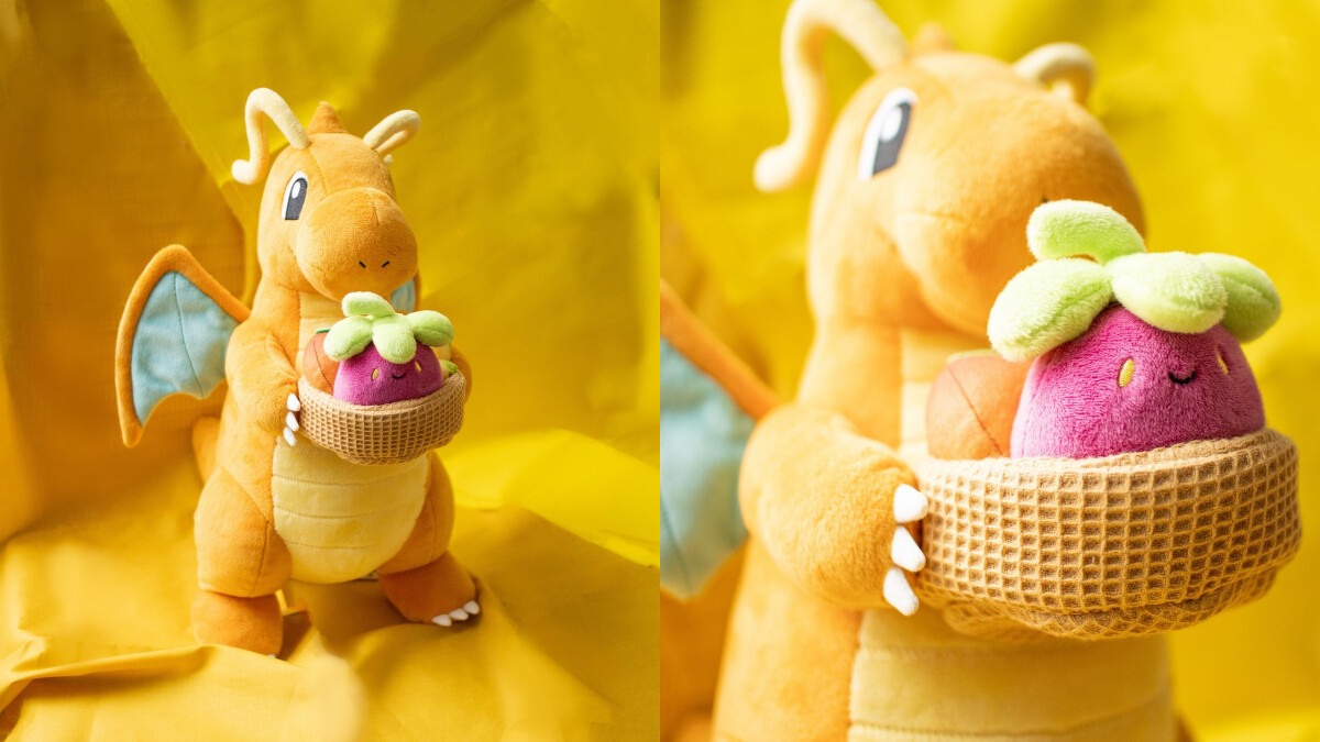 「台北寶可夢中心」第一彈紀念商品：快龍絨毛娃娃！