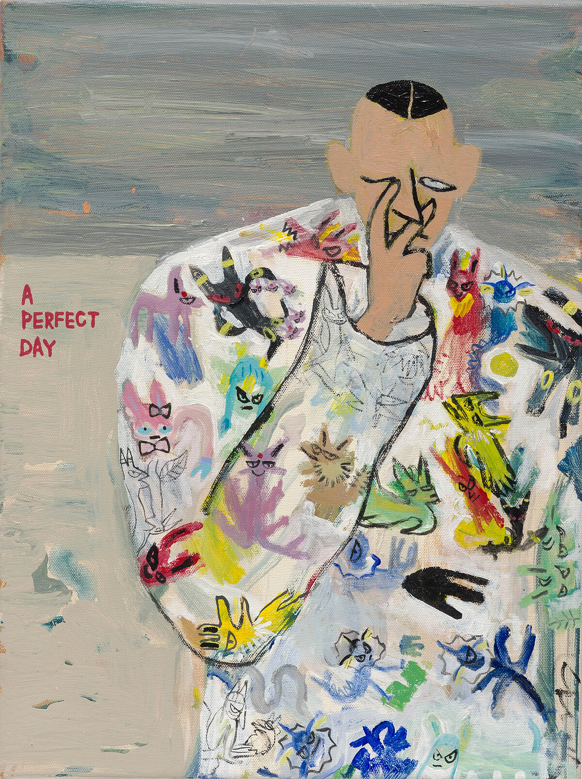 桑拿大可,2023,Balenciaga x Pokemon-伊布家族。