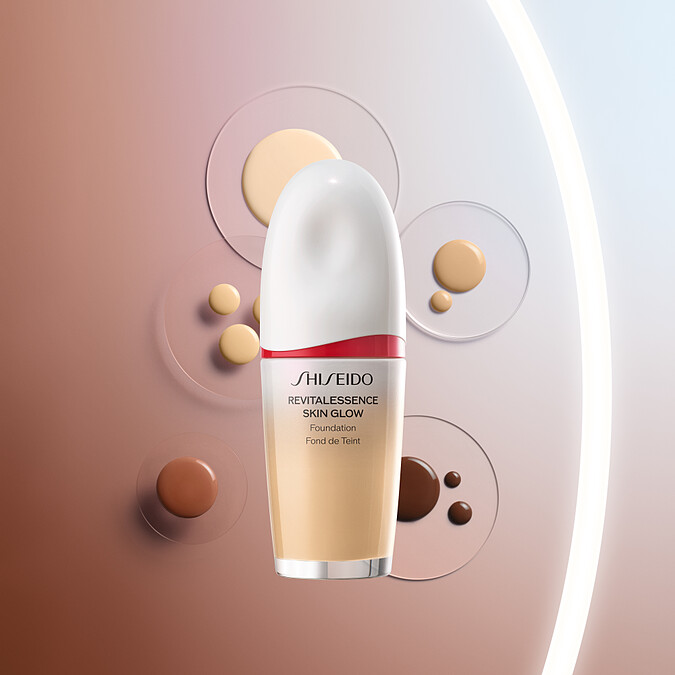 SHISEIDO資生堂國際櫃超聚光活膚精華粉底視覺圖。