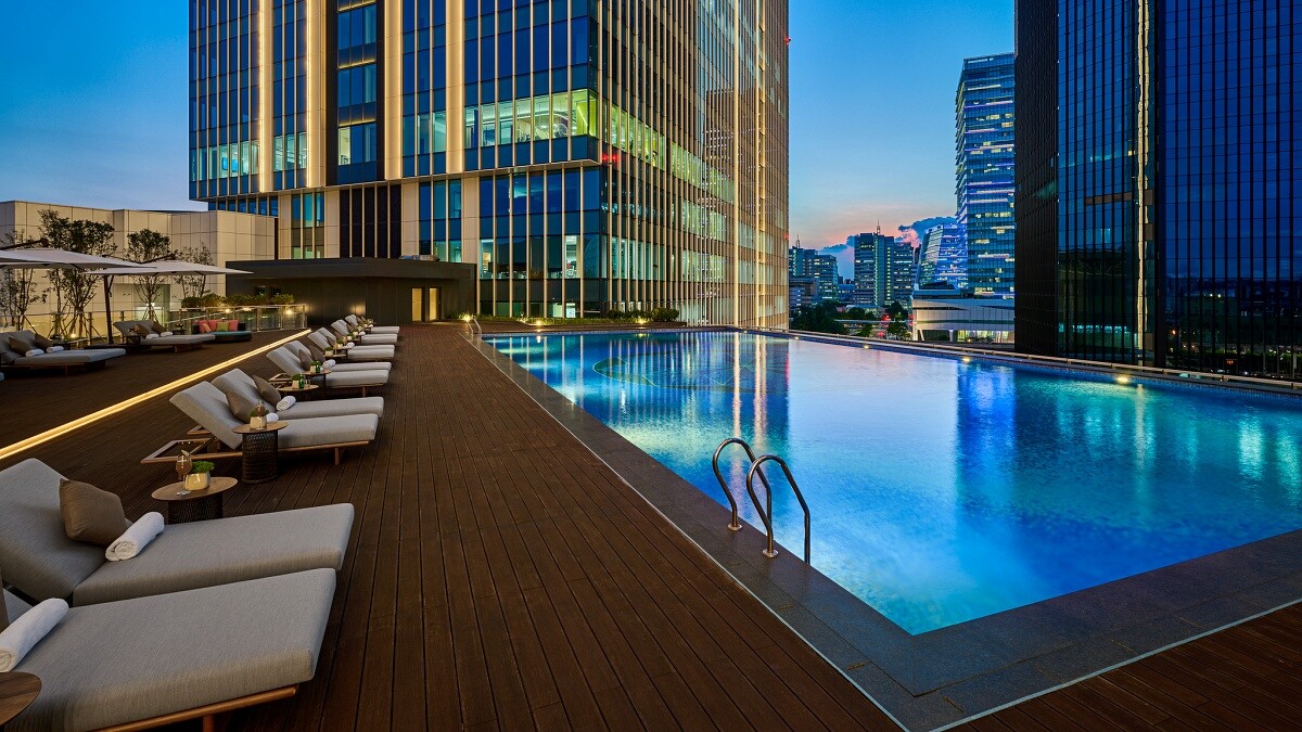 台北漢來大飯店-無邊際泳池