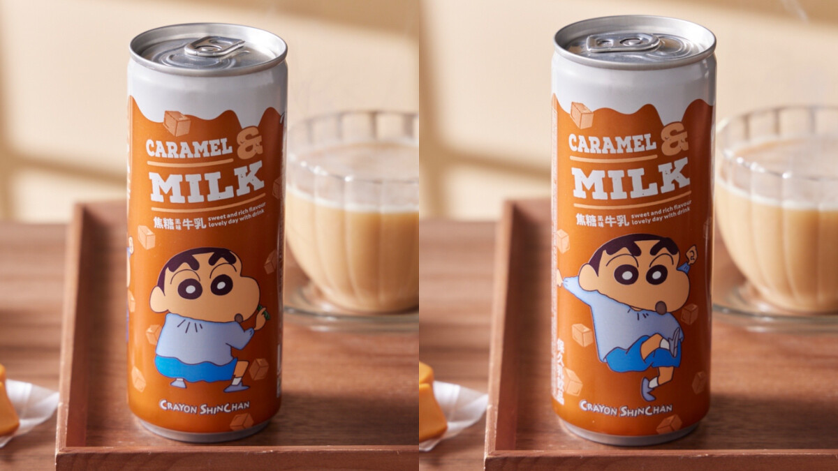 蠟筆小新焦糖風味牛乳。