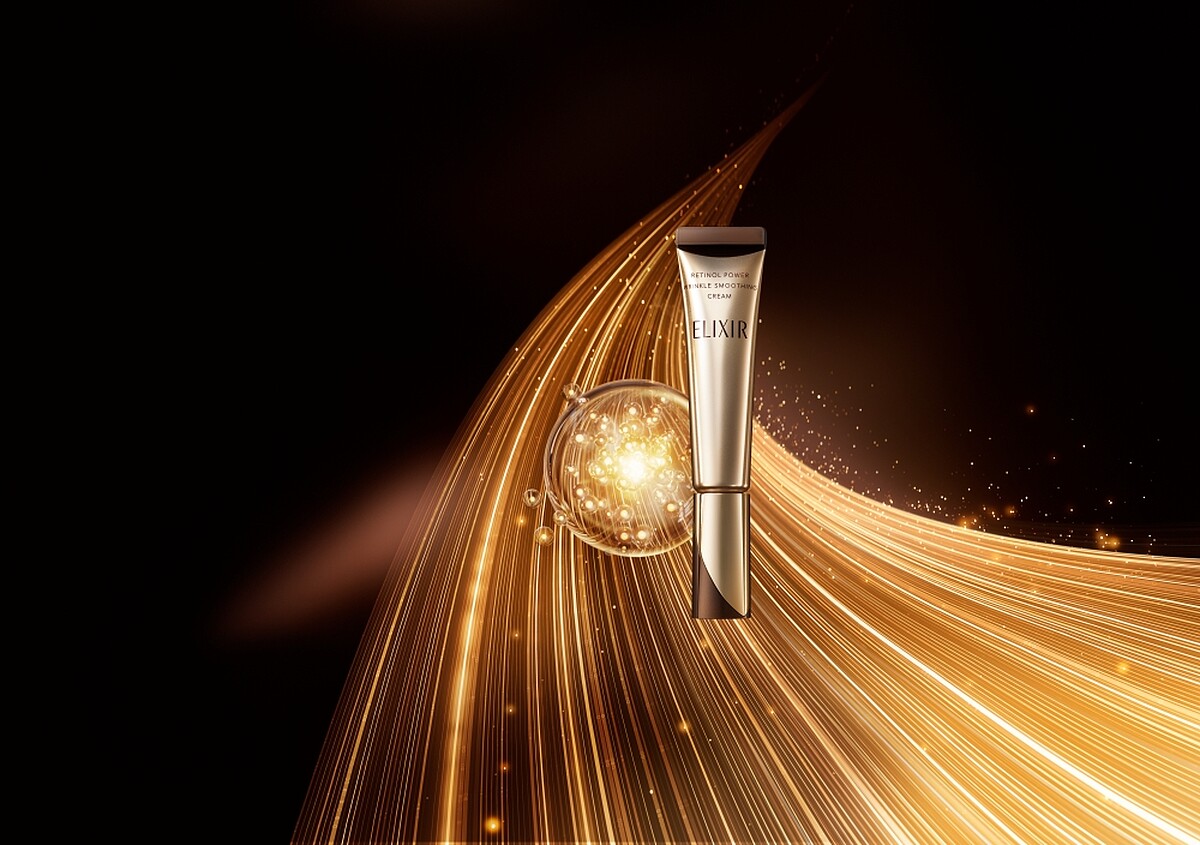 ELIXIR怡麗絲爾膠原A醇超導抗皺精華主視覺。