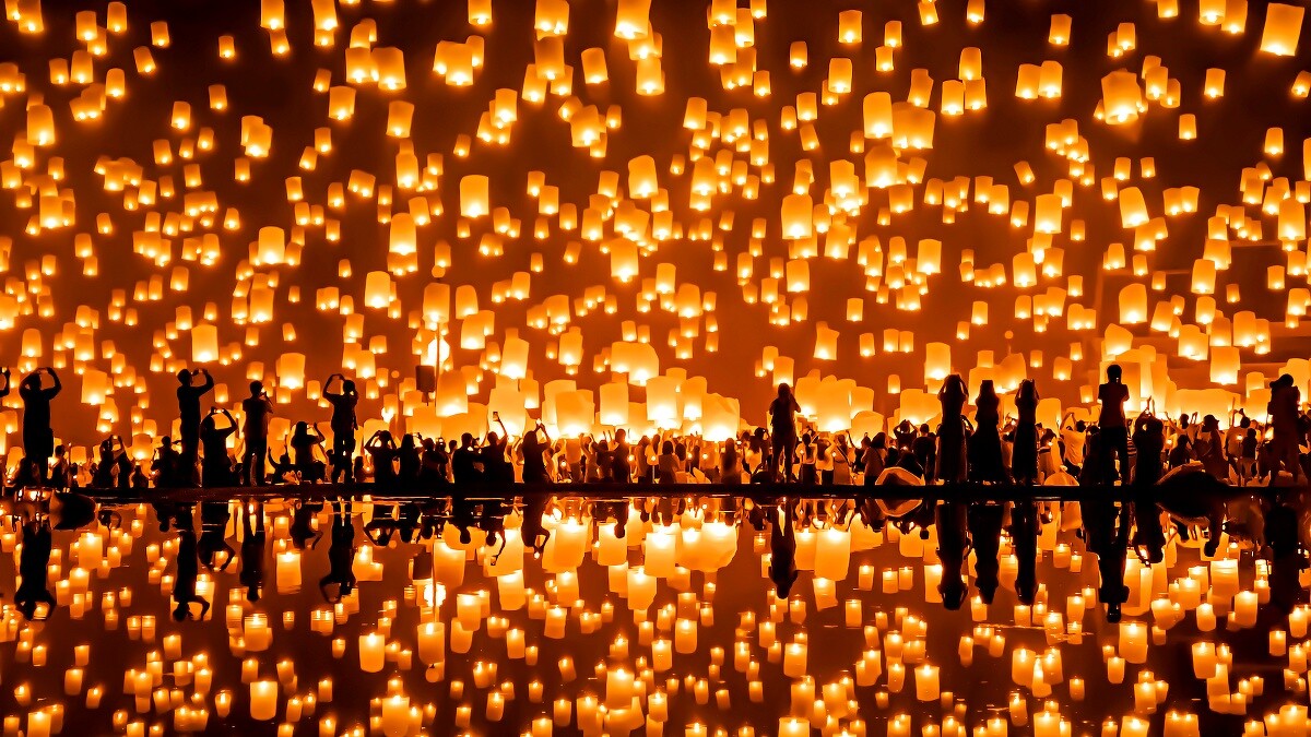 清邁於每年11月底舉辦水燈節