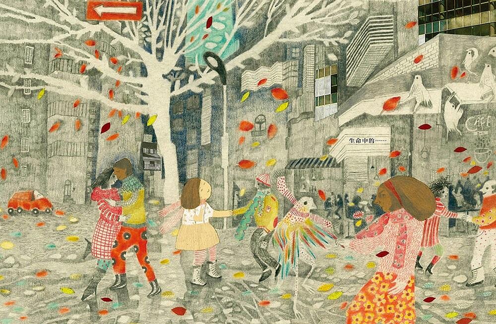 《上屋頂，曬月光》圖片／大塊文化。