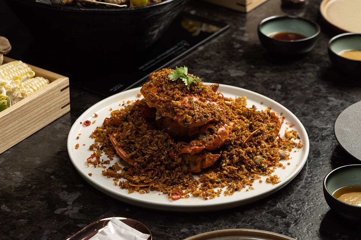 「避風塘炒蟹」。