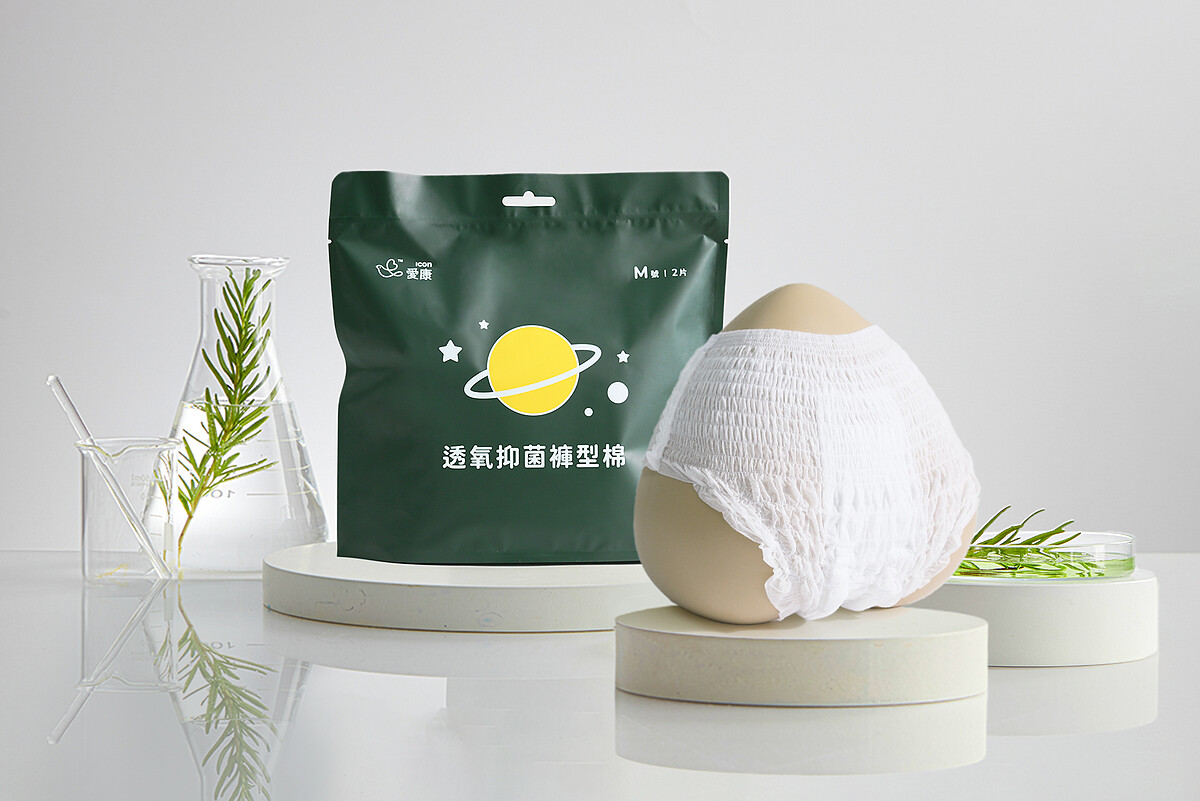 愛康透氧抑菌褲型棉全方位守護女孩生理期，避免私密處困擾危機。Photo/愛康衛生棉