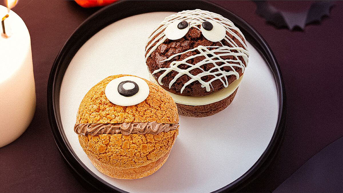 雲朵菠蘿穿上萬聖裝扮！菠匠「復活木乃伊」和「獨眼小怪獸」搞怪登場，一口咬下去外脆內Q