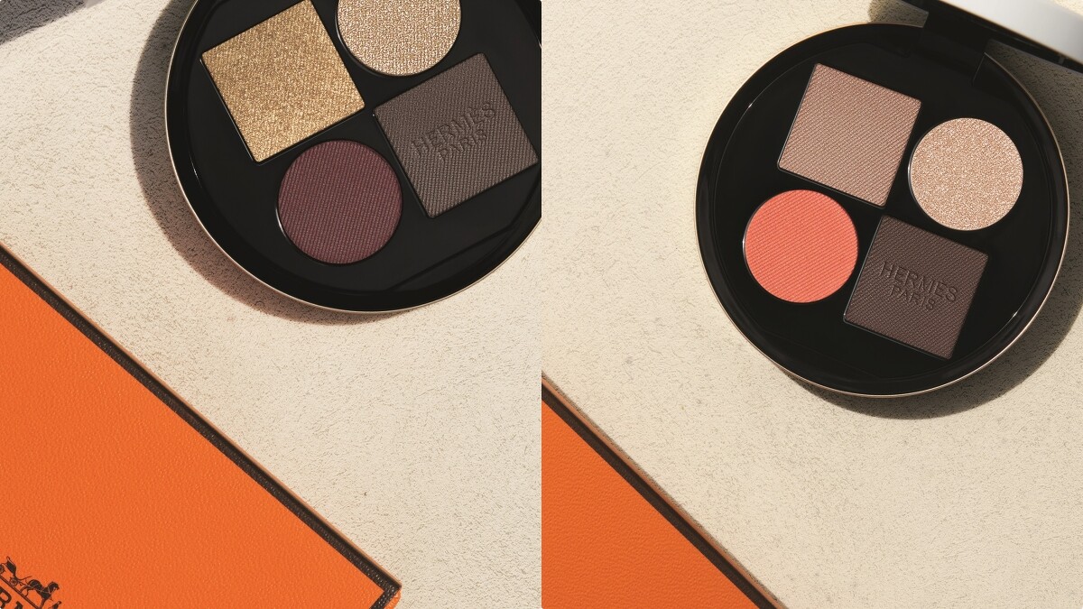 Le Regard Hermès 愛馬仕眼妝系列Ombres d'Hermès 愛馬仕眼影視覺。