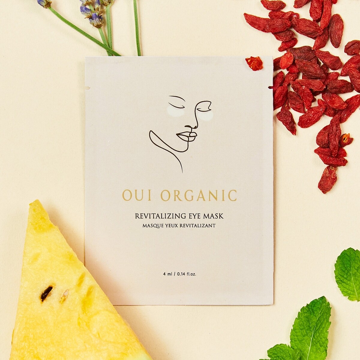 OUI ORGANIC舒壓晶亮彈潤眼膜4ml，NT165