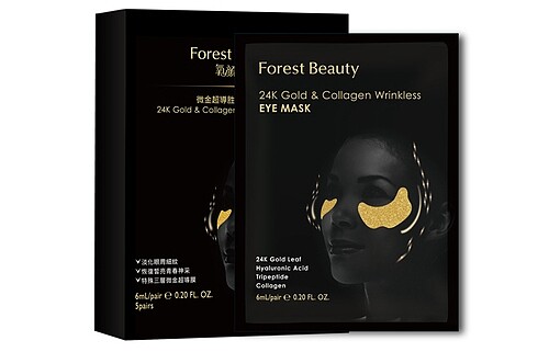 氧顏森活微金超導胜肽彈力眼膜一盒五片，NT240