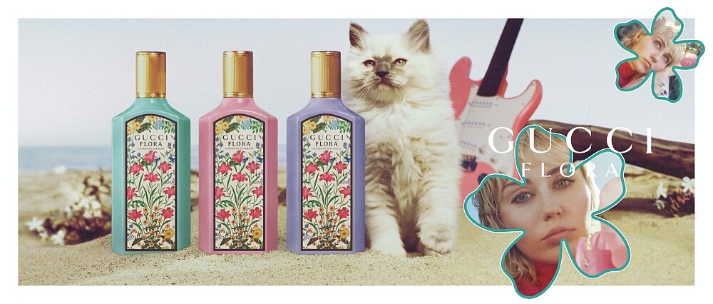 Gucci Flora系列形象照。