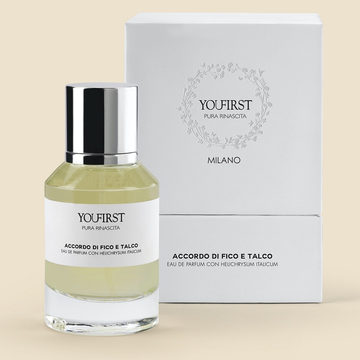 義大利米蘭哲學家身心靈療癒香水YOUFIRST Pura Rinascita無花果與爽身粉8ml，NT1,100、8ml*3，NT3,300、50ml，NT3,390、100ml，NT5,790