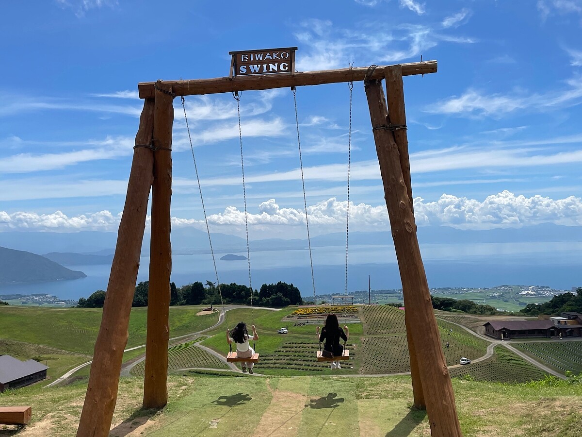 盪鞦韆景點可以吹風拍照。