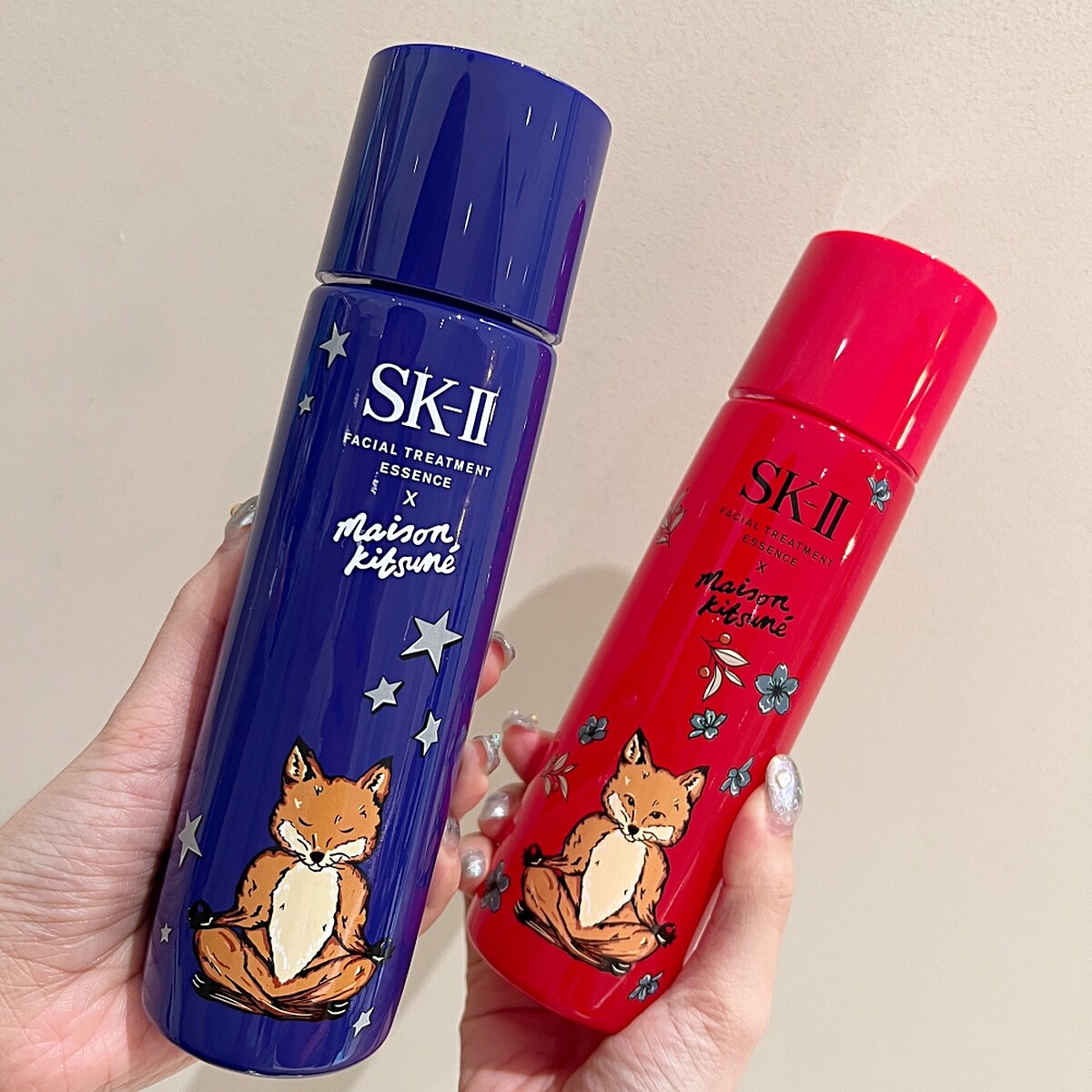 SK-II x MAISON KITSUNÉ限量版青春露實品。