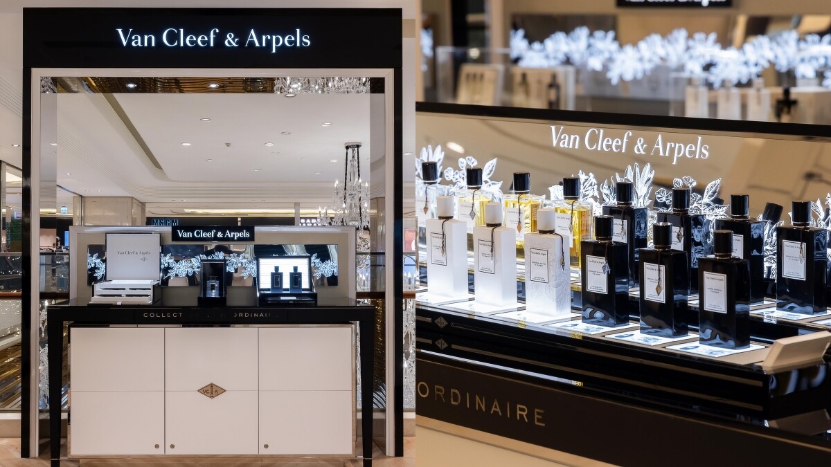 Van Cleef Arpels梵克雅寶全台首間旗艦香氛專門店(左起)針管選物區、香氛試香區。