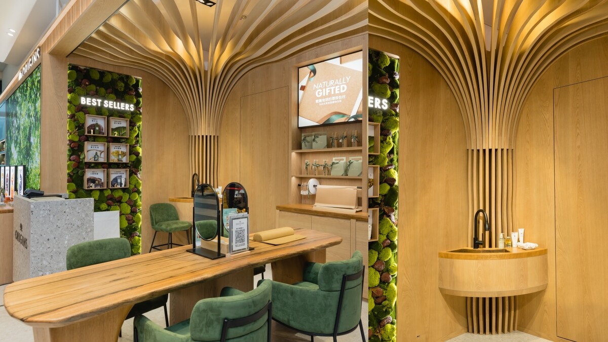 ORIGINS品木宣言植癒美學全球旗艦店天空樹設計。