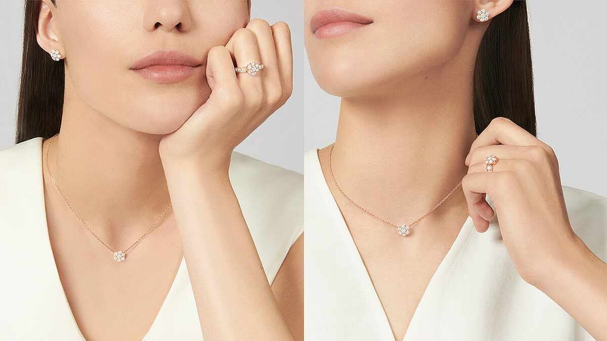 Van Cleef & Arpels梵克雅寶Fleurette系列蛻變新作,以優美雅緻的柔和花冠姿態,完美綻放生動且迷人的金燦光影!