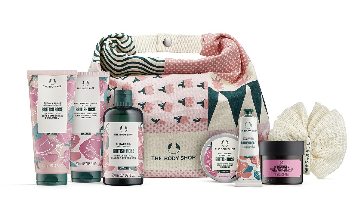 含：沐浴膠250ml+去角質沐浴膠200ml+身體潤膚乳200ml+身體滋養霜50ml+護手霜30ml+面膜75ml+沐浴球，NT.3,580。