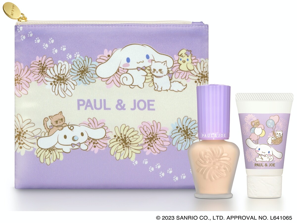 Paul & Joe大耳狗好朋友限量護手乳套組(糖瓷絲潤隔離 SPF15/PA+(#01)15ml、大耳狗好朋友限量護手霜20g、Paul & Joe X Cinnamoroll 大耳狗喜拿好朋友化妝包)，NT950