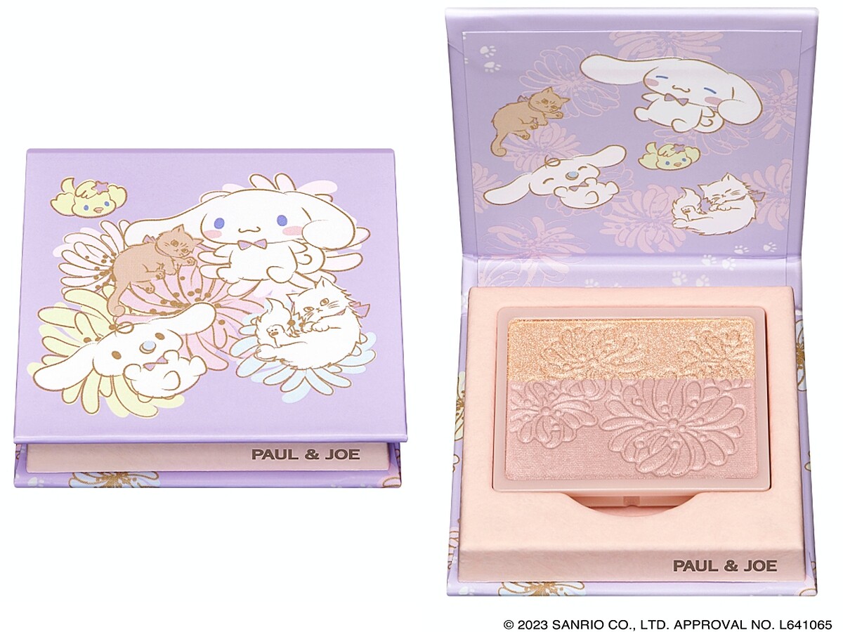 Paul & Joe大耳狗好朋友限量眼頰彩盒搭配西洋菊雙色腮紅NT1,130、眼頰彩盒搭配巴黎訂製雙色眼彩NT1,330