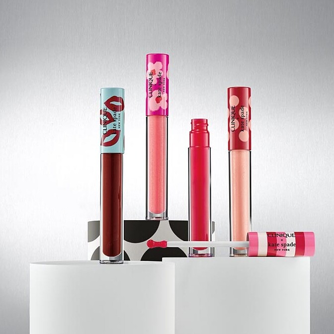 CLINIQUE倩碧啵啵奶霜絲絨潤唇蜜Kate Spade限量聯名版。