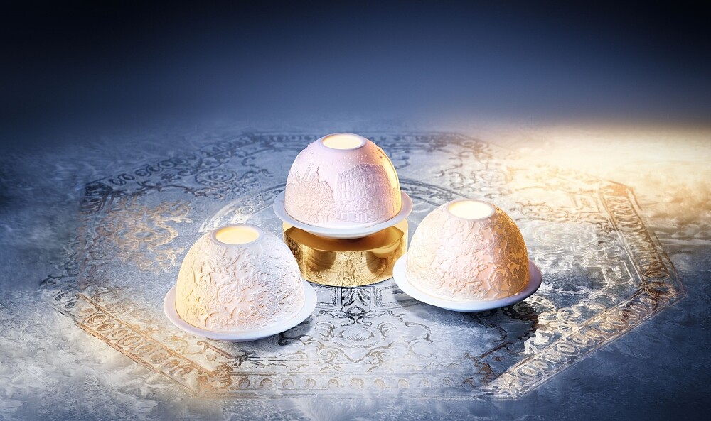 DIOR迪奧香氛世家系列透光瓷香氛燭台。