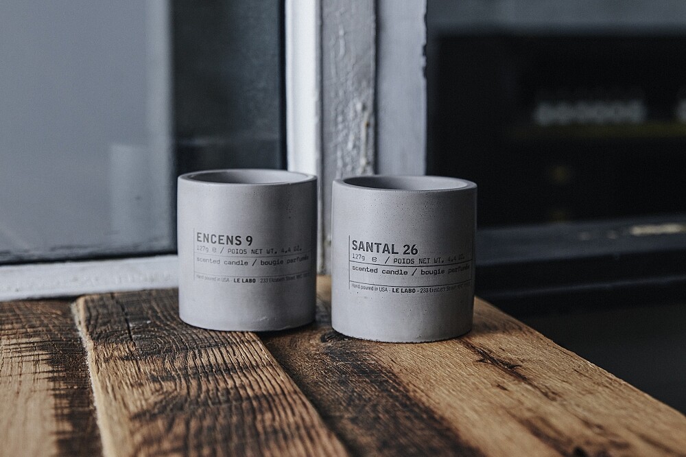 Le Labo中型水泥香氛蠟燭(檀香26、乳香9)127g,NT2,500形象店限定