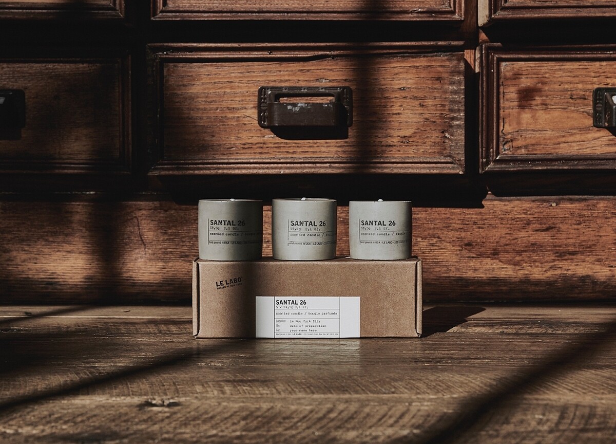 Le Labo迷你水泥香氛蠟燭禮盒(檀香26)59.5g*3,NT3,650形象店限定