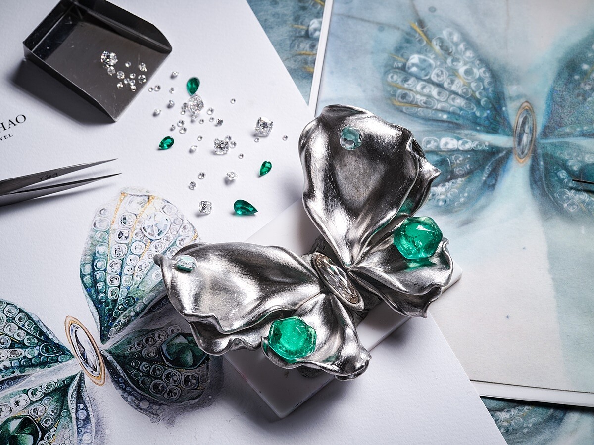 Cindy Chao 的第十件蝴蝶胸針,儷影蝴蝶(Amour Butterfly Brooch)