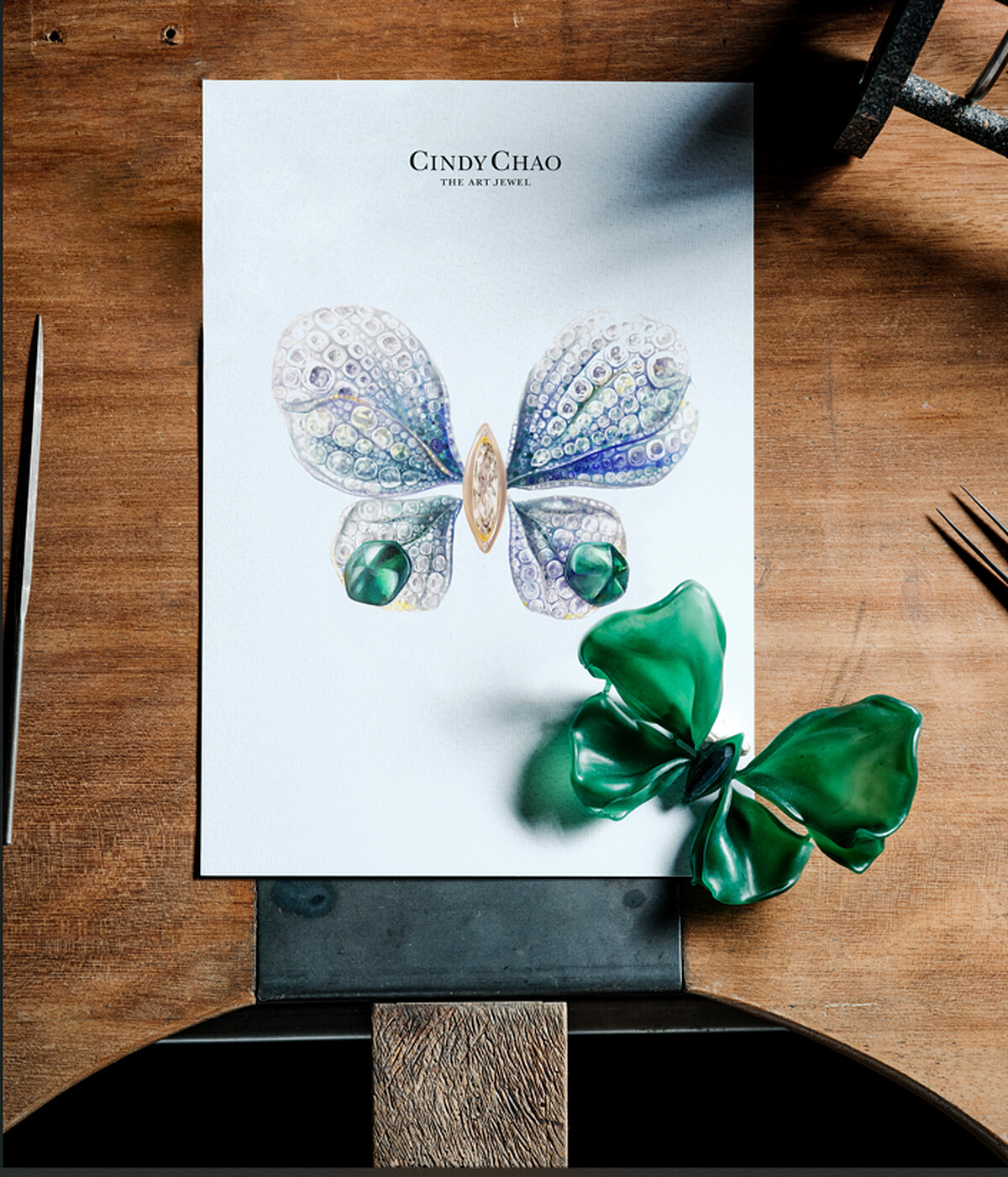 Cindy Chao 的第十件蝴蝶胸針,儷影蝴蝶(Amour Butterfly Brooch)