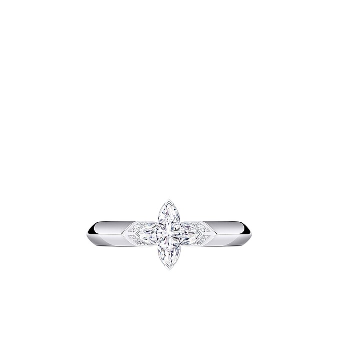 LV DIAMONDS SOLITAIRE Pt950星形切割鑽石戒指$369,000