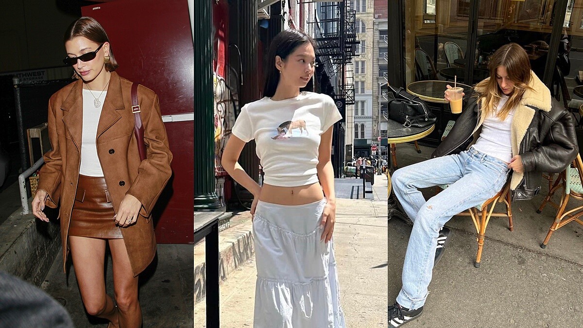 20+歐美韓名人示範白T穿搭!經典不敗T恤穿法+10款白T品牌推薦,如何保養與清潔也必學