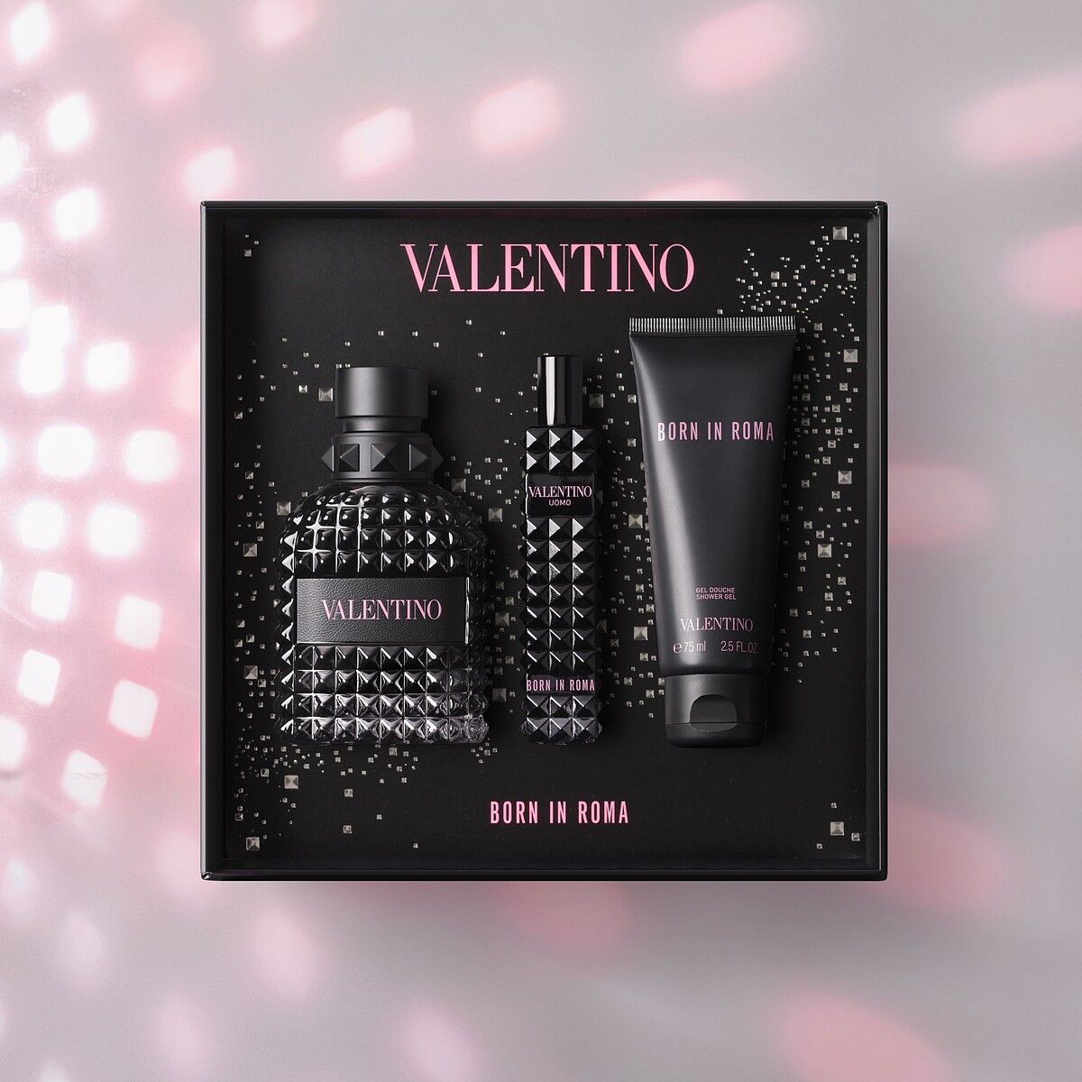 VALENTINO BEAUTY訂製羅馬男香 Pink is Punk禮盒100ml+15ml+沐浴乳 / 建議售價$4,300