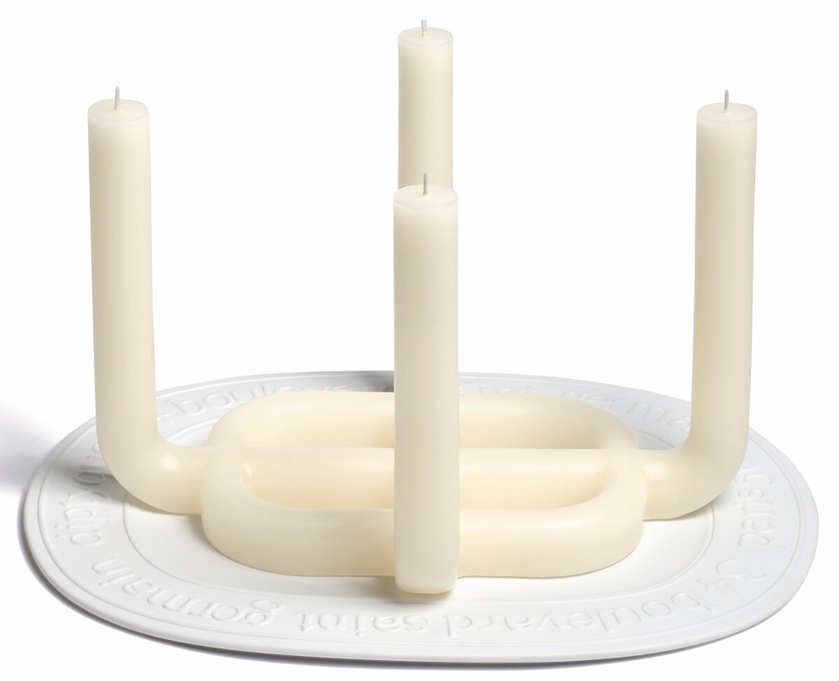 Diptyque 2023聖誕限量光之王冠餐燭帶托盤，NT16,500