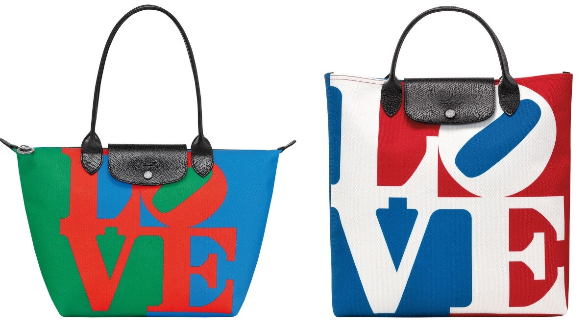 LONGCHAMP X ROBERT INDIANA 系列 肩揹袋 (紅色) NT.11,500、LONGCHAMP X ROBERT INDIANA 系列 手提包 (白色) NT.10,200