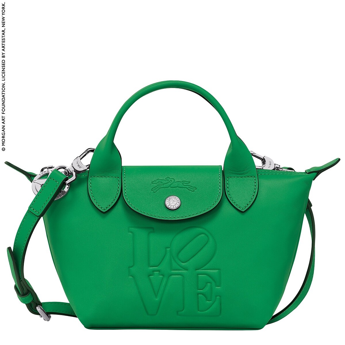 LONGCHAMP X ROBERT INDIANA 系列 迷你手提包 (綠色) NT.21,000