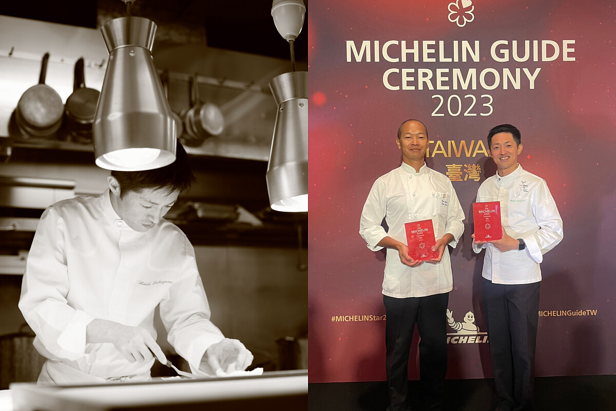 高山英紀特地來台領取米其林獎項。