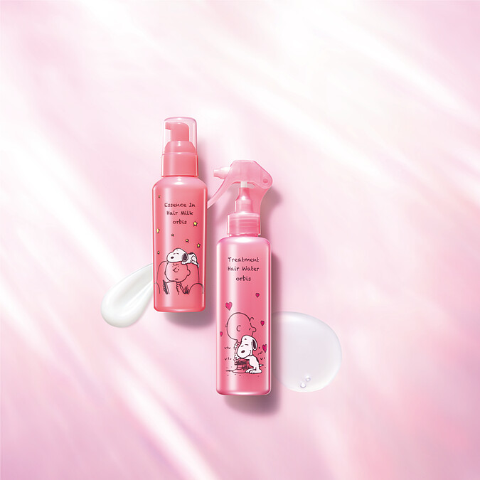 ORBIS瞬效護髮系列史努比限定版形象圖。