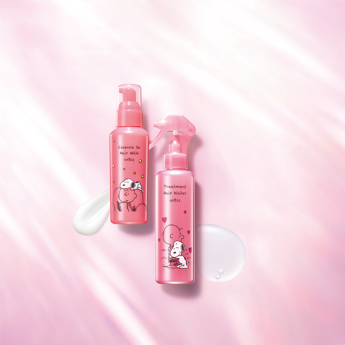 ORBIS瞬效護髮系列史努比限定版形象圖。